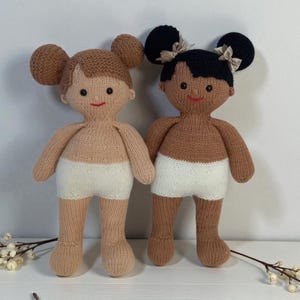 Lilly and May Basic Doll instant download knitting pattern