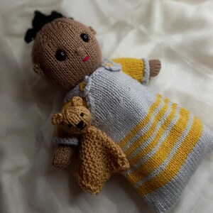 Sleep set for Betsy and Ben baby dolls knitting pattern image 3