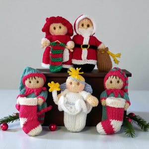 Christmas collection Bitsy Knitting pattern- instant download