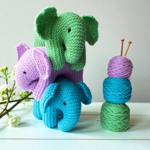 Baby Elephant Knitting Pattern Instant download