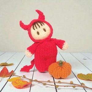 Little Devil Bitsy Baby Doll knitting Pattern Instant download