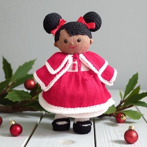 Christmas Lilly and May dolls Clothes only knitting pattern Instant Download