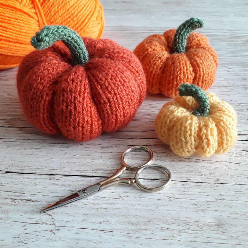 Easy Knitted Pumpkin Pattern Instant download image 4