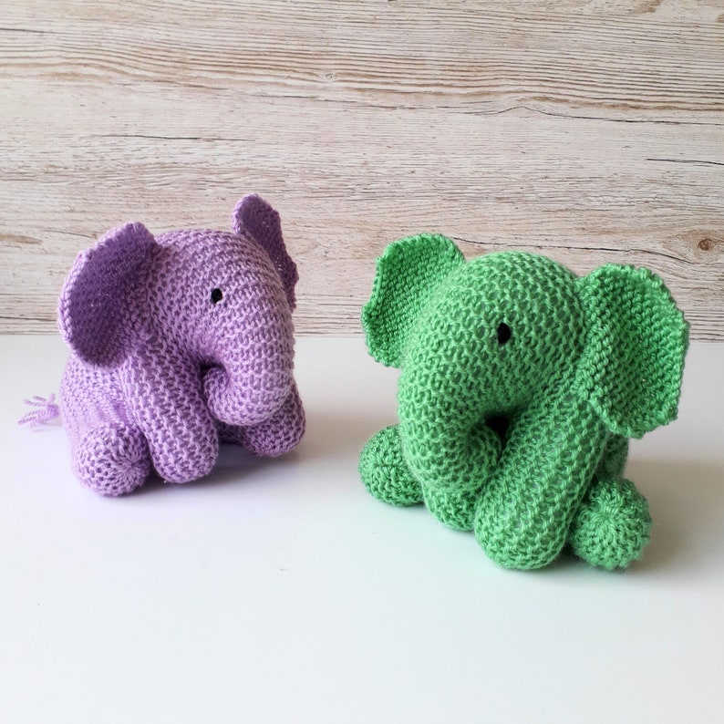 Baby Elephant Knitting Pattern Instant download 画像 5