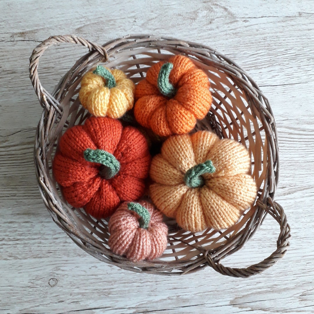 Easy Knitted Pumpkin Pattern Instant Download