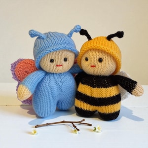 Summer Garden Bun Babies knitting pattern instant download