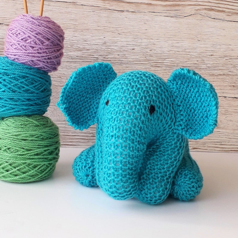 Baby Elephant Knitting Pattern Instant download 画像 3