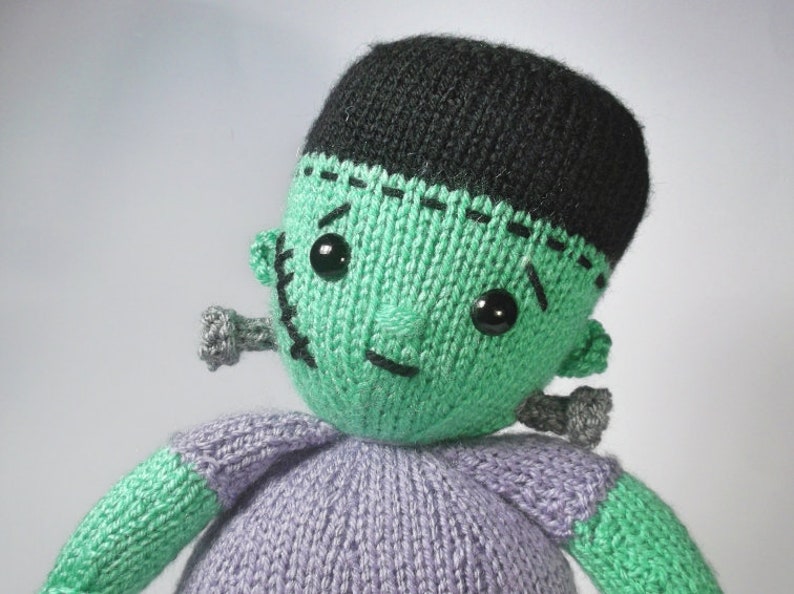 Little Frankenstein Knitting Pattern afbeelding 1