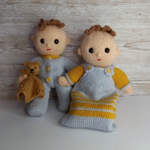Sleep set for Betsy and Ben baby dolls knitting pattern image 5