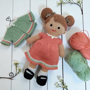 Springtime Lilly and May dolls Clothes knitting pattern Instant Download