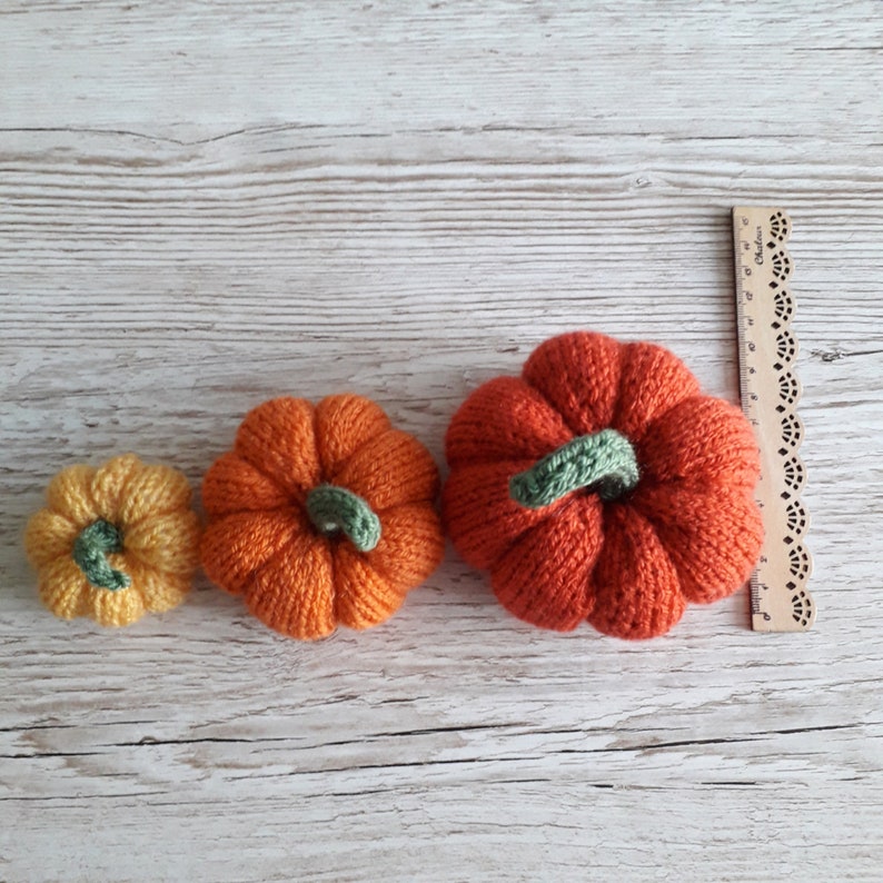 Easy Knitted Pumpkin Pattern Instant download image 5