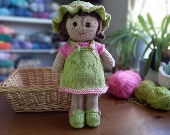 Miss Delia doll- Summer holiday set printed knitting pattern