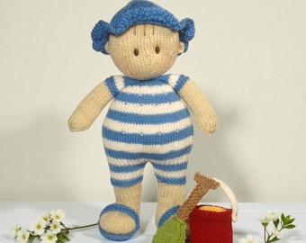 Seaside Jo-Jo doll knitting pattern Instant download