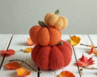 Easy Knitted Pumpkin Printed Pattern