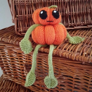 Pumpkin Doll  decoration, toy, Knitting Pattern instant download