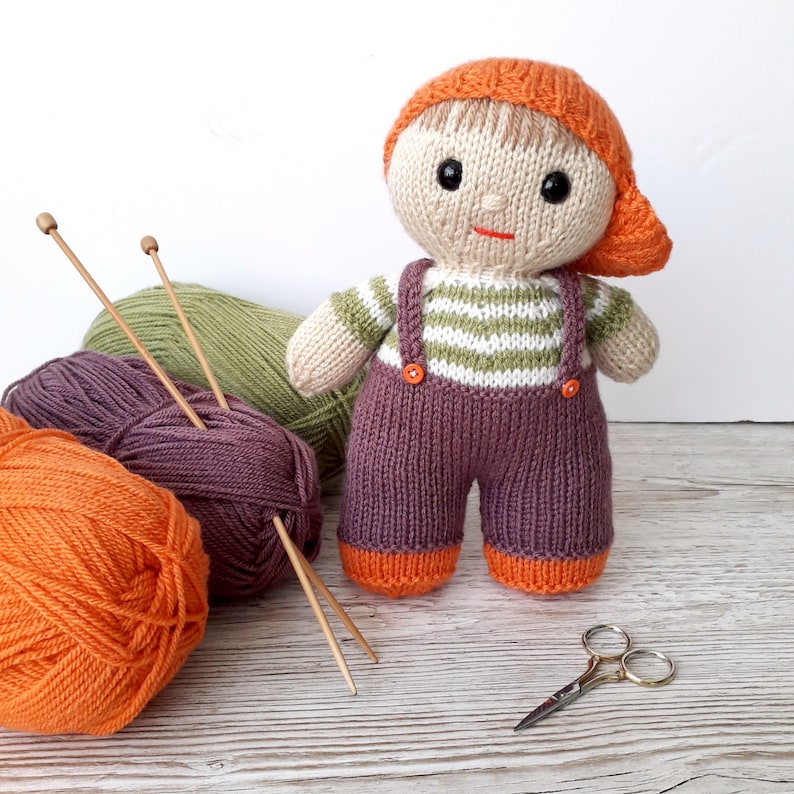Benjy and Bo Dolls knitting pattern | Etsy
