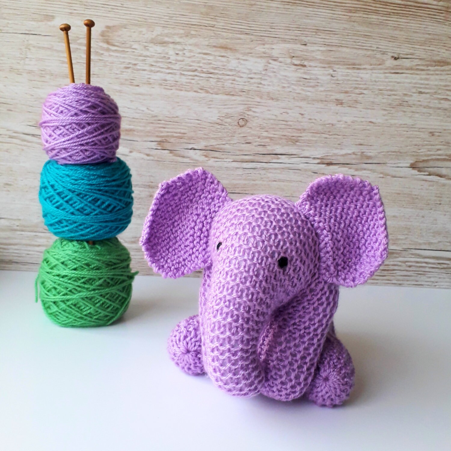 Baby Elephant Knitting Pattern Instant Download Etsy UK
