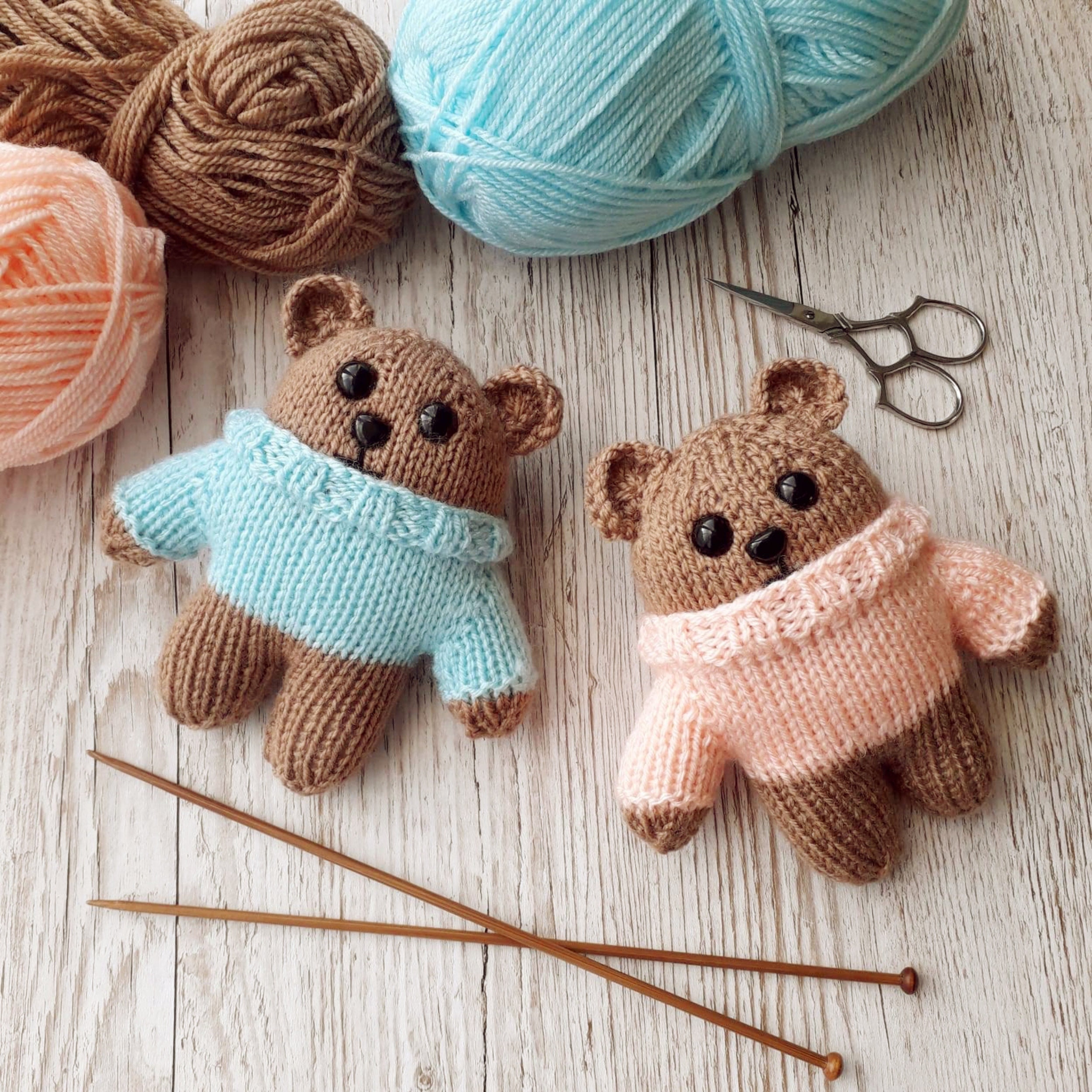 Teddy Boo and Friends Toy Knitting Pattern Instant Download - Etsy
