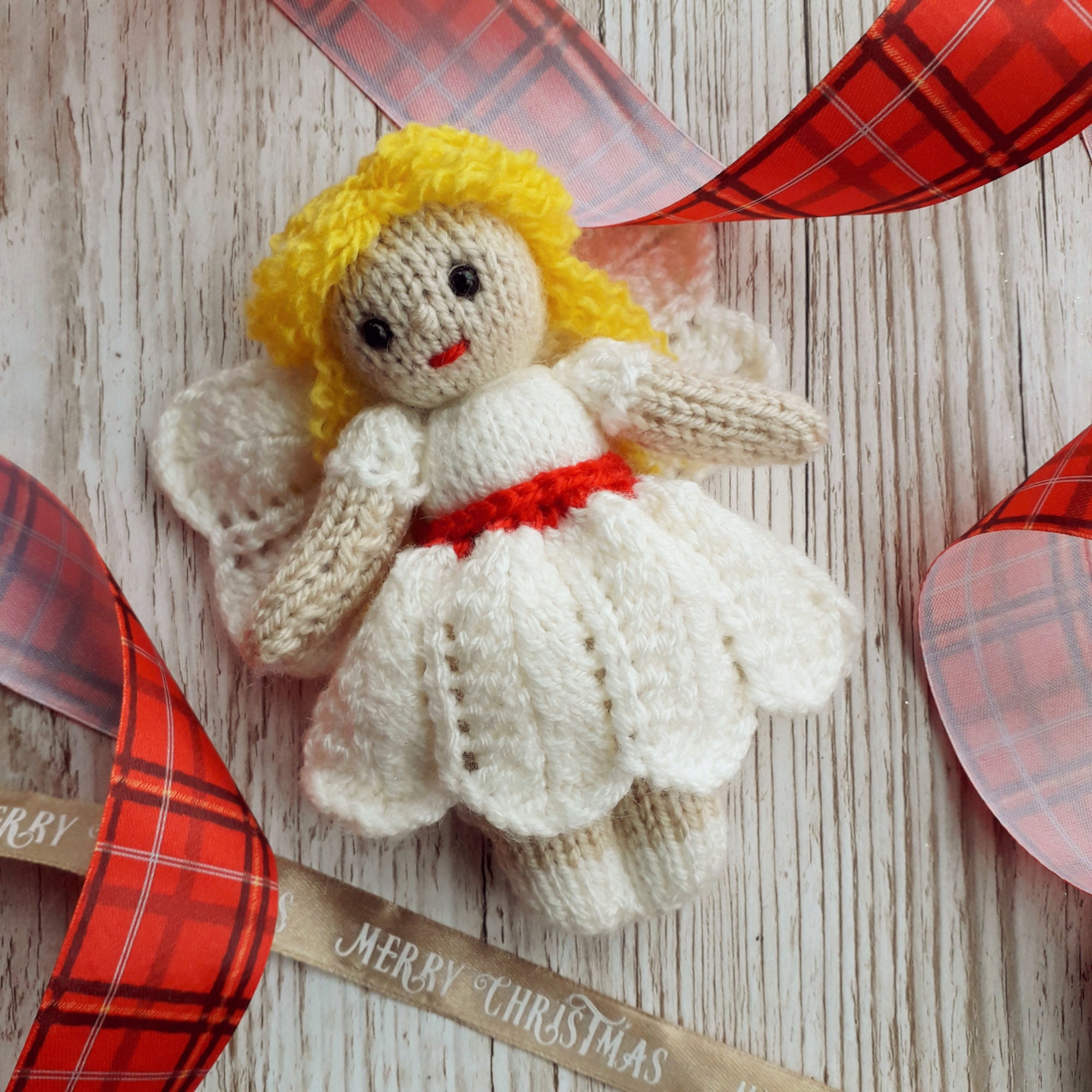 Christmas Fairy Doll Knitting Pattern Etsy UK