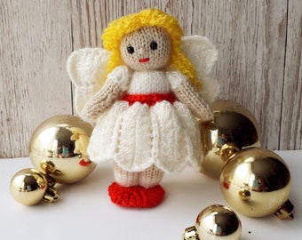 Christmas Fairy Doll Printed knitting pattern