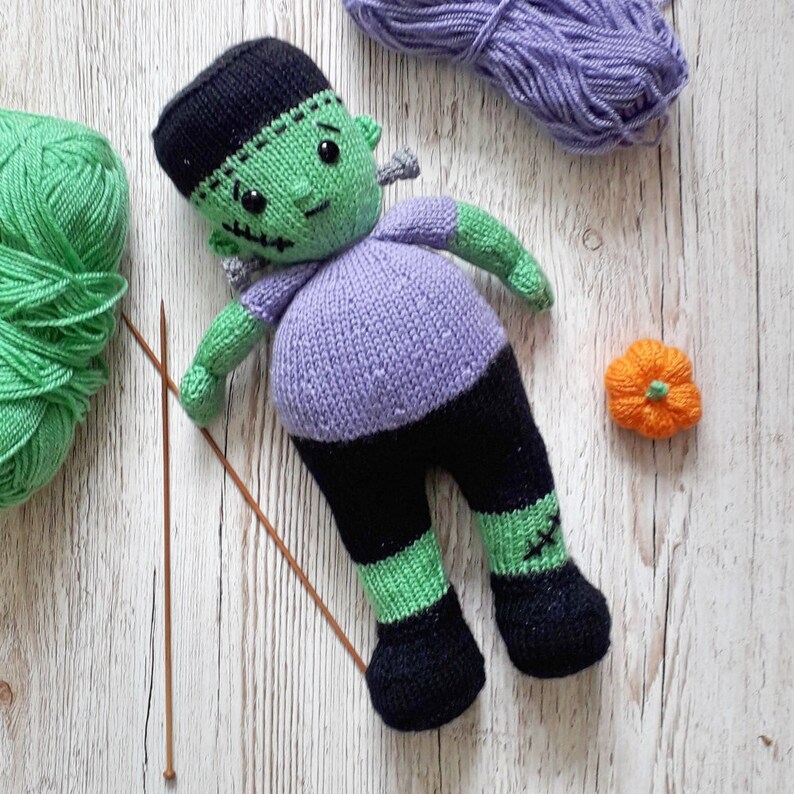 Little Frankenstein Knitting Pattern afbeelding 3