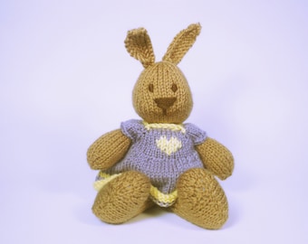 Bunny doll Knitting Pattern Instant download