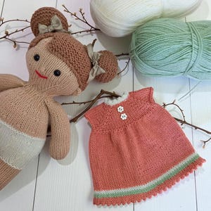 Springtime Lilly and May dolls Clothes knitting pattern Instant Download image 3