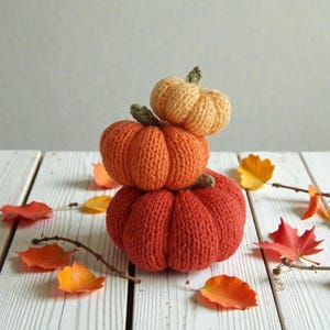 Easy Knitted Pumpkin Pattern Instant download