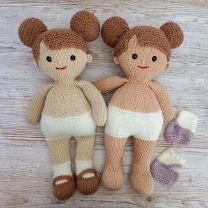 Lilly and May Dolls Knitting Pattern Instant Download image 4