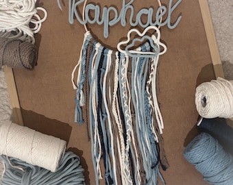 Traumfänger personalisiert I Traumfänger mit Namen I Geschenk zur Geburt I Taufe I Geburtstag I Kinderzimmer I Geschenke für Jungen I Wolke