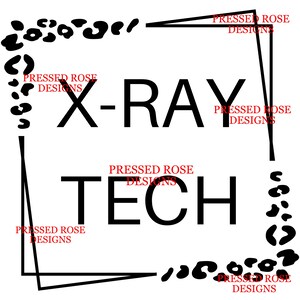 X-Ray Tech PNG || leopard print  || sublimation file