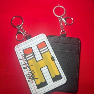Personalisierbar Ausweishalter | Personalisierte Kartenhalter | Niedliches Lehrer Geschenk |  Ausweishülle | Lehrerwerkzeuge | Zurück in die Schule | Lehrer Must Haves