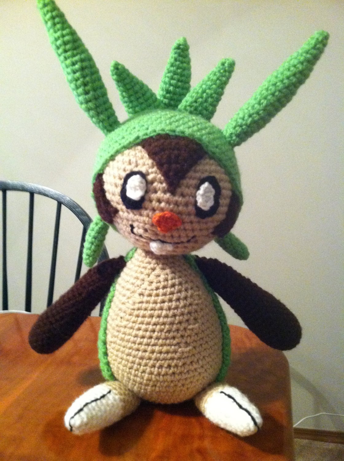 Chespin inspirado Pokemon Crochet Deluxe Plush Pattern PDF EN VENTA Etsy Mexico
