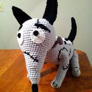 Frankenweenie Inspired Sparky Amigurumi Crochet Deluxe Life size Plush Pattern PDF