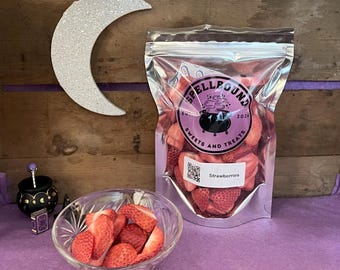 Fresas liofilizadas, un refrigerio saludable