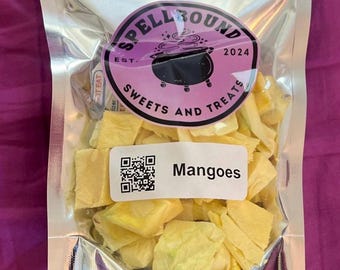 Mangos orgánicos liofilizados, refrigerio saludable