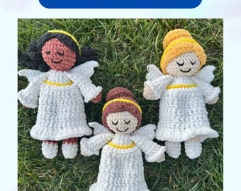LOW SEW Angela the Angel Crochet Pattern: Amigurumi PDF (Digital Download)