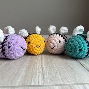Crochet Bee | Bee Plushie | Bee Stuffed Animal | Handmade Bee