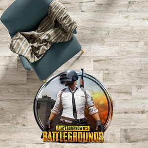 Video Game Rug, Round Rug, Game Room Rug, Player Rug, Game Room Decor, Player Decor, Area Rug, Modern Rug, Living Room Rug, Popular Rug