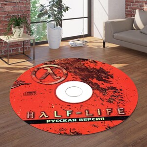 Video Game Rug, Round Rug, Game Room Rug, Player Rug, Game Room Decor, Player Decor, Area Rug, Modern Rug, Living Room Rug, Popular Rug
