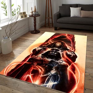 Star Wars Rug,Dark Side Decor,Personalized Rug,Popular Rug,Gift for Movie Lover,Custom Rug,Movie Poster,Movie Rug,Fantastic Rug,Cinema Decor