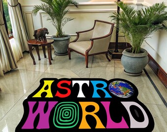 Travis Scott, Cactus Jack, Astroworld, Washable, Area Runner Rugs