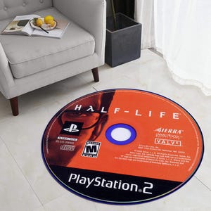 Player Rug, Game Room Decor, Round Rug, Game Room Rug, Video Game Rug, Player Decor, Area Rug, Modern Rug, Living Room Rug, Popular Rug