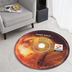 Game Room Decor,Cd Rug,Game Cd Cover Rug,Video Game Rug,Gifts for Gamers,Round Rug, Player Rug,Player Gift,Area Rug,Modern Rug,Kids Room Rug