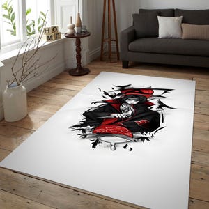 Anime Character Rug: Custom Cartoon Area Rug, Movie Lover Gift