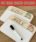 Elf Message Board | Custom Laser Engraved Elf Message Board | Reusable Dry Erase Elf Sign | Christmas Elf Tradition | Elf Arrival Idea