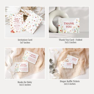 Love Bug Baby Shower Invitation Bundle, Editable Little Lovebug Baby ...