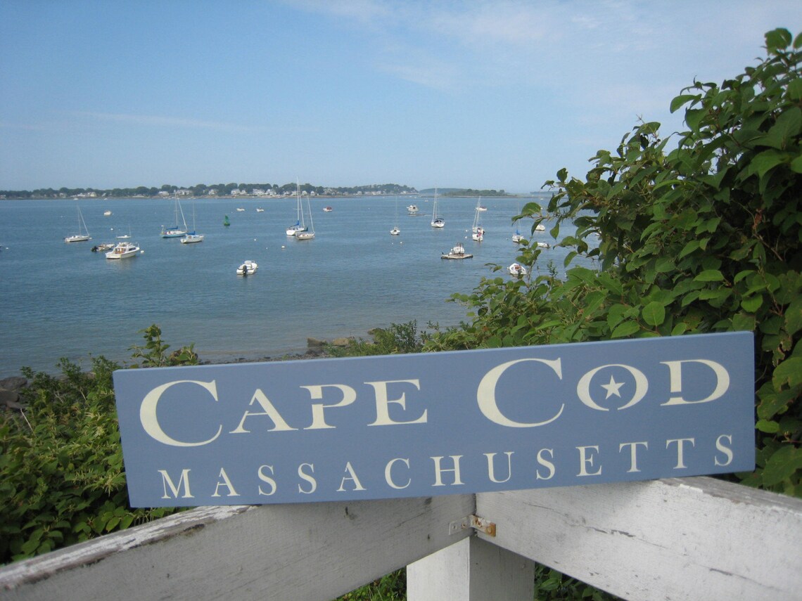 Handpainted Wooden Sign Cape Cod Massachusetts Etsy