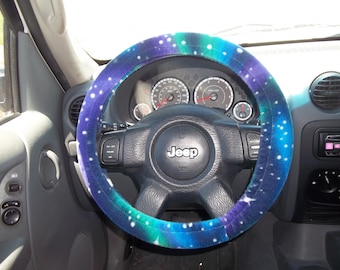 Fleece Steering Wheel Cover, Cosmic Galaxy