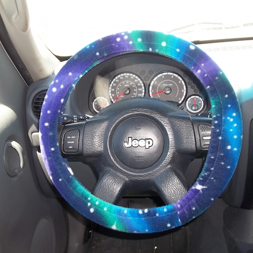 Blue Galaxy Car Steering Wheel Cover Neoprene Outer Space Etsy